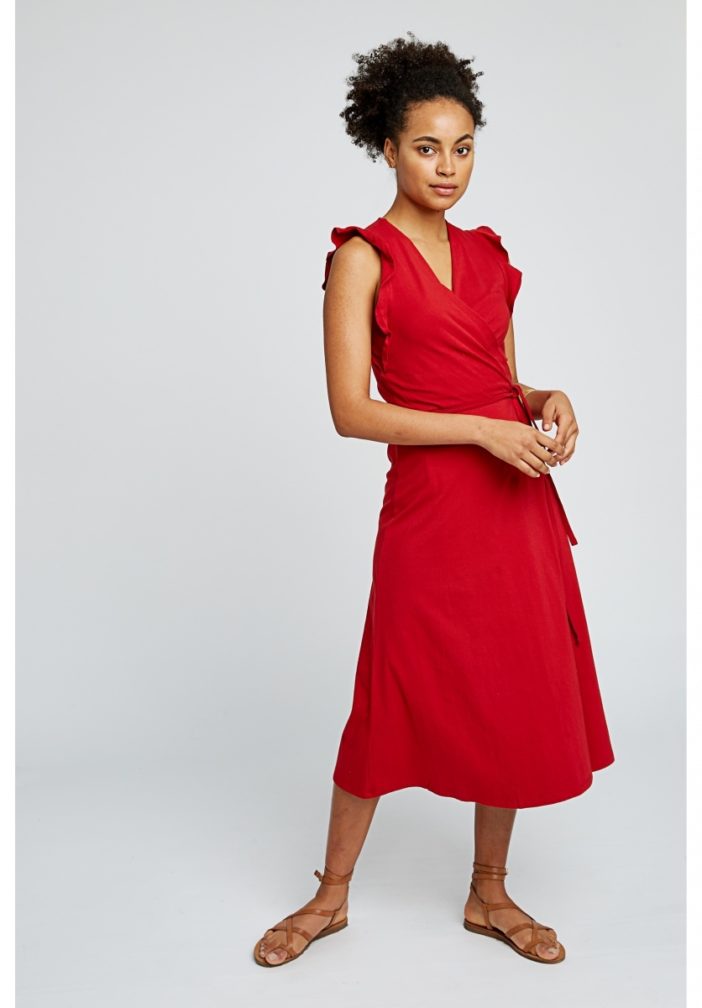 Šaty z bio bavlny Melanie červené