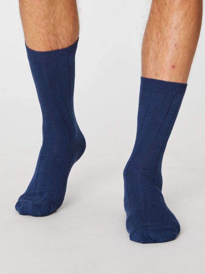 Thought konopné ponožky hero modré