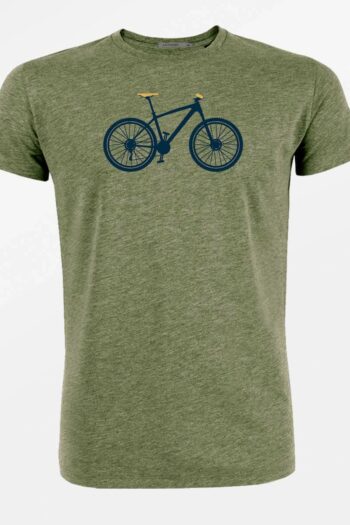 Thought tričko z bio bavlny mountain bike khaki