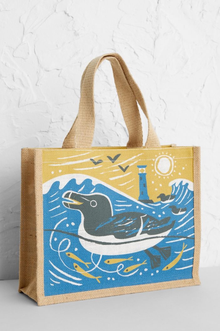 Seasalt Cornwall jutová taška razorbills – malá