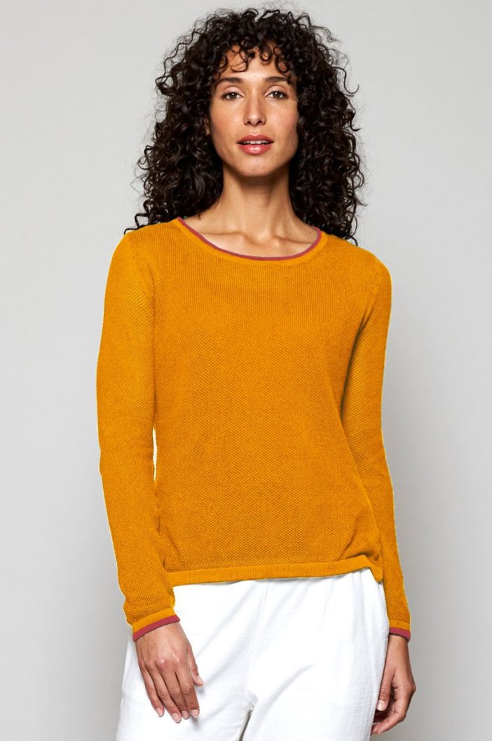 Nomads svetr z bio bavlny apricot