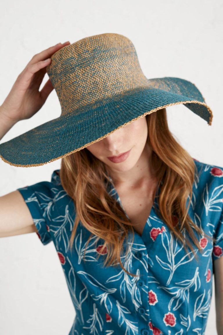 Seasalt Cornwall dámský klobouk light and shade modrý