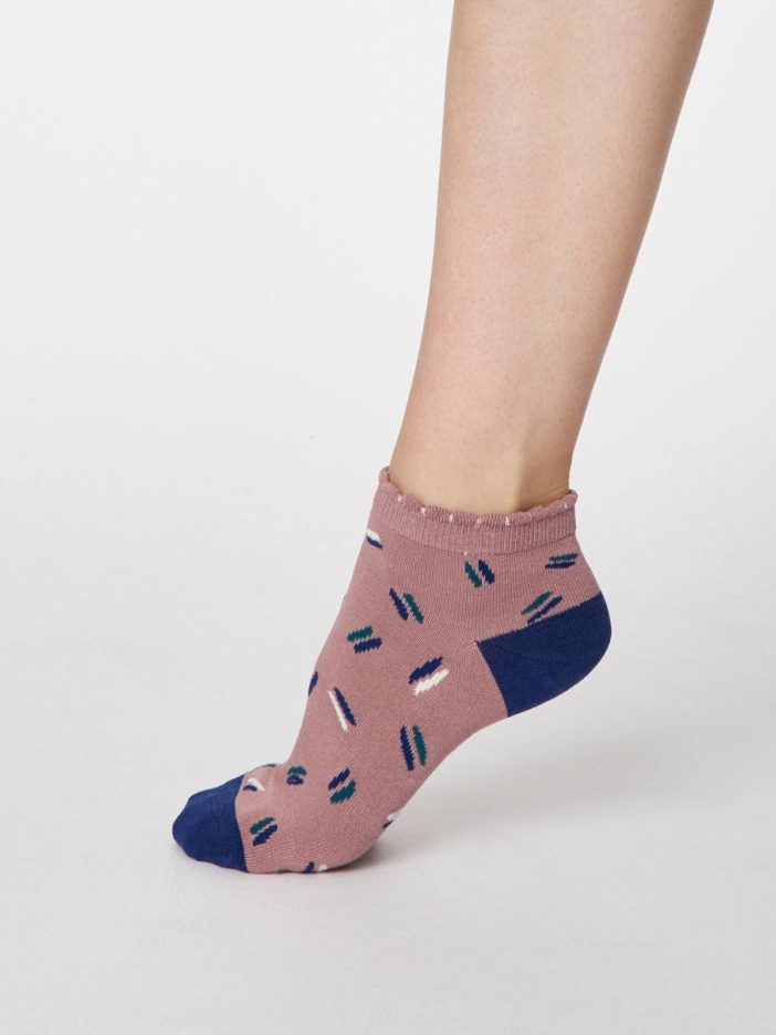 Thought kotníkové dámské ponožky sallie růžové