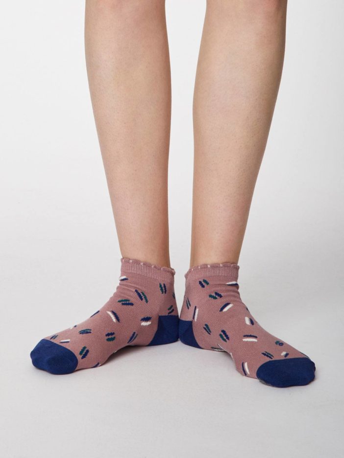 Thought kotníkové dámské ponožky sallie růžové
