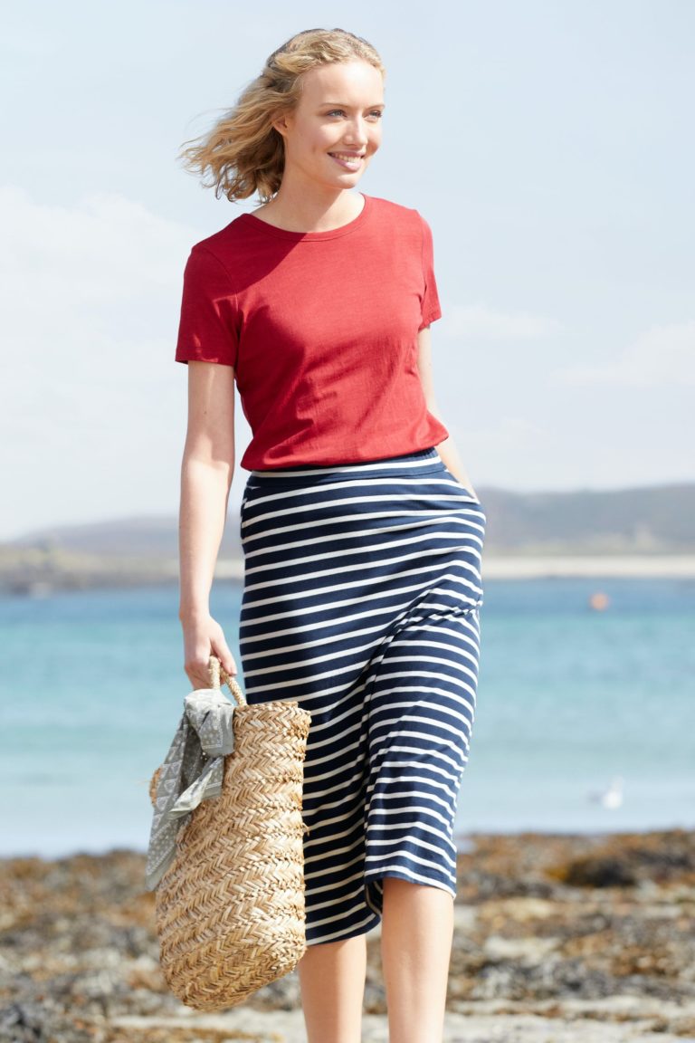 Seasalt Cornwall sukně z bio bavlny island days harbour