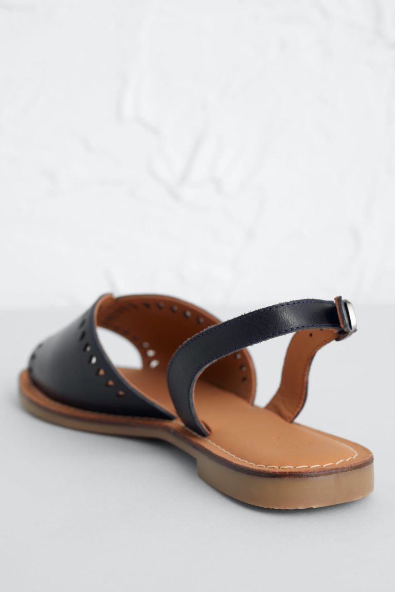 Seasalt Cornwall kožené sandály lapwing černé