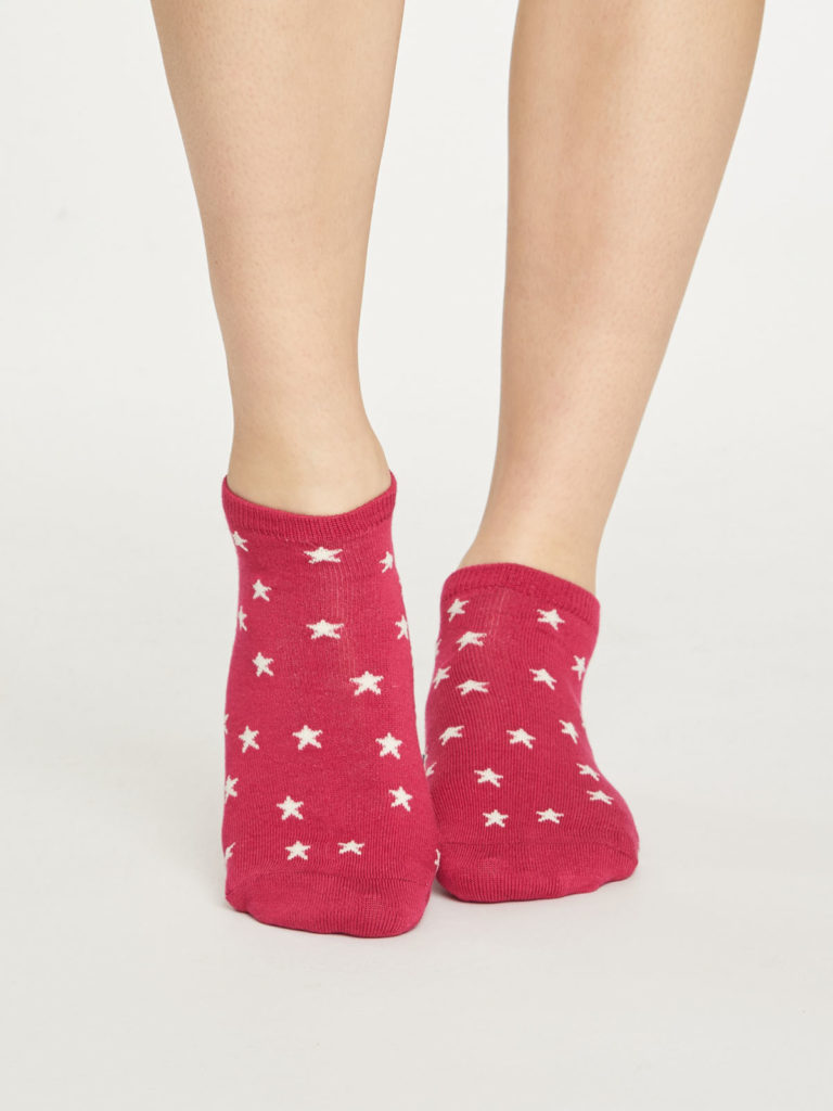 Thought dámské nízké ponožky starry červené