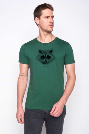 Greenbomb tričko racoon zelené
