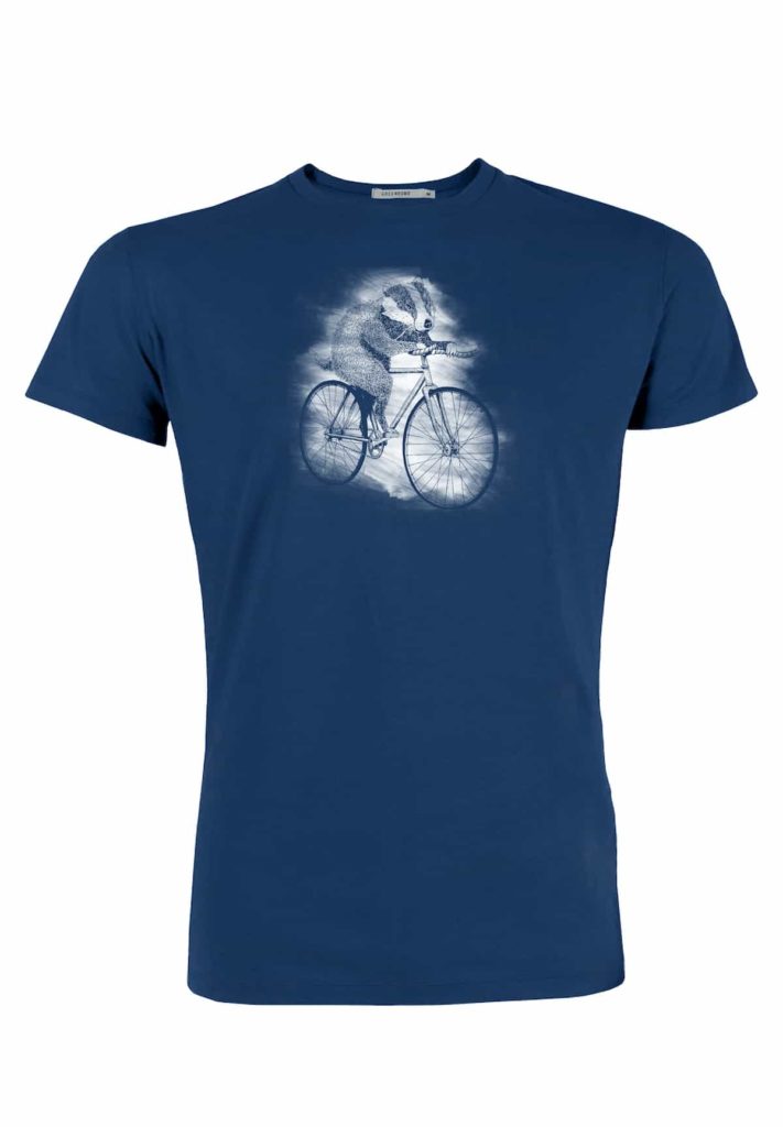 Greenbomb tričko bike badger modré