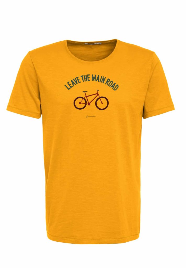 Greenbomb tričko bike leave road žluté