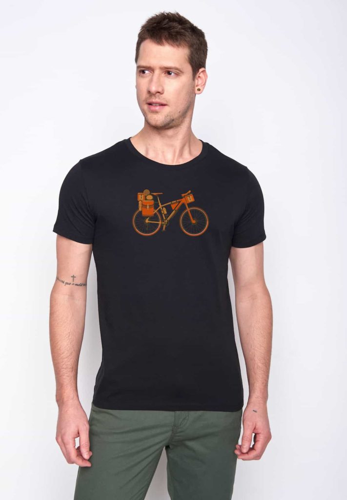 Greenbomb tričko bike nomad černé