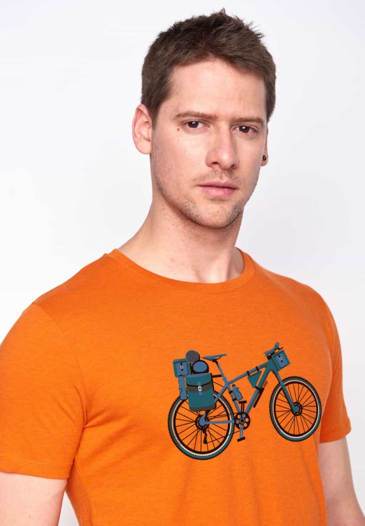 Greenbomb tričko bike nomad oranžové