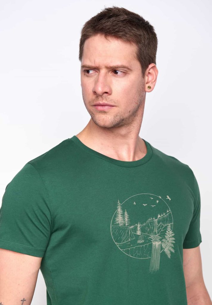 Greenbomb tričko nautre waterfall zelené
