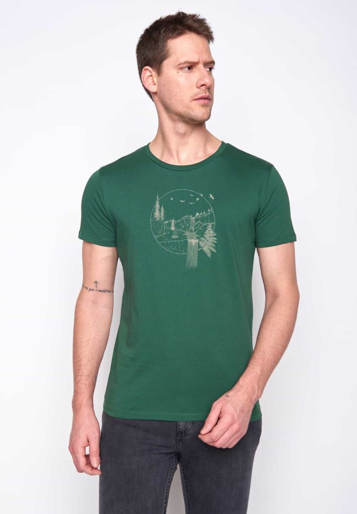 Greenbomb tričko nautre waterfall zelené