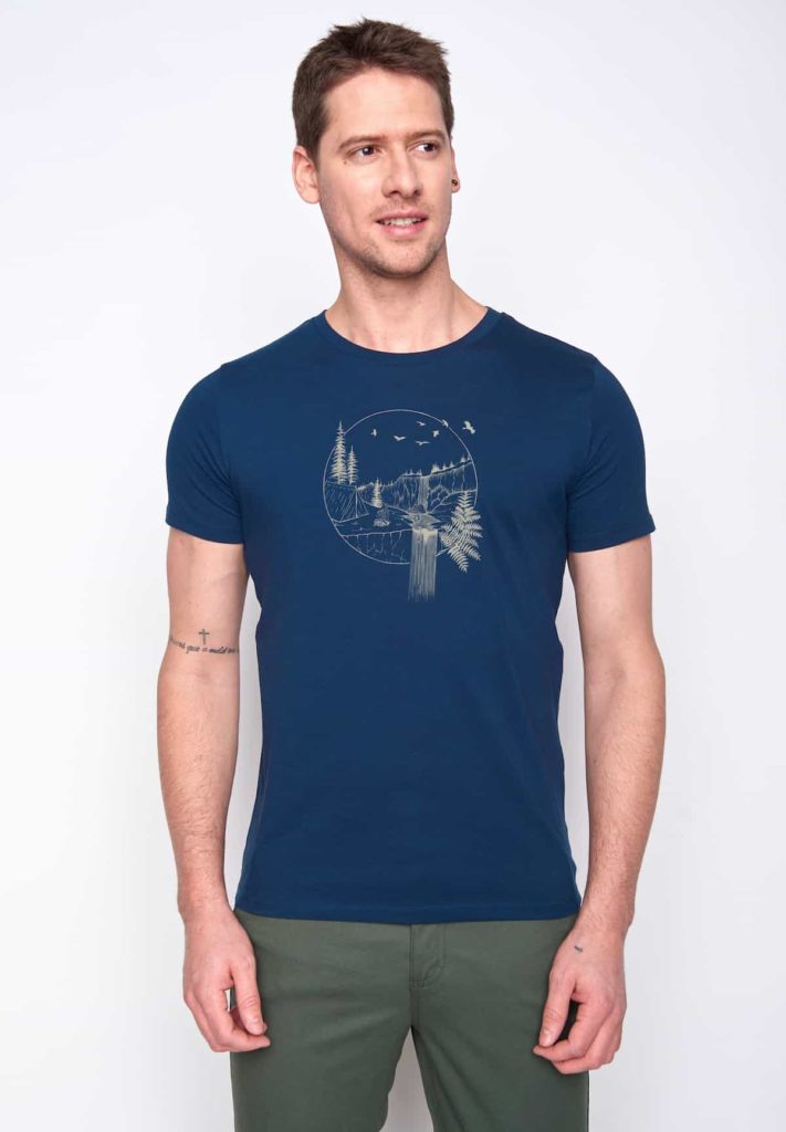 Greenbomb tričko nautre waterfall modré