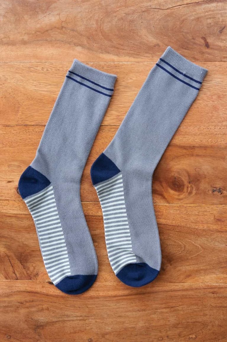 Nomads pánské ponožky z bio bavlny classic stripe šedé