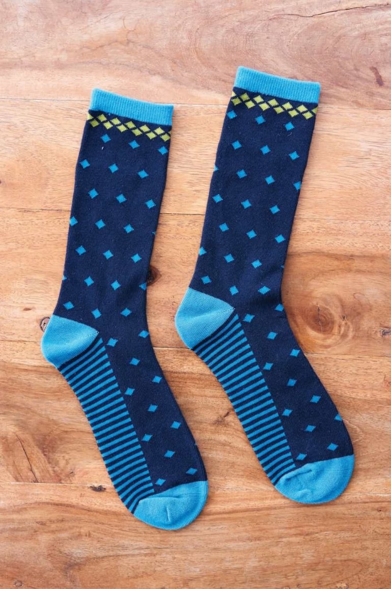 Nomads pánské ponožky z bio bavlny diamond modré