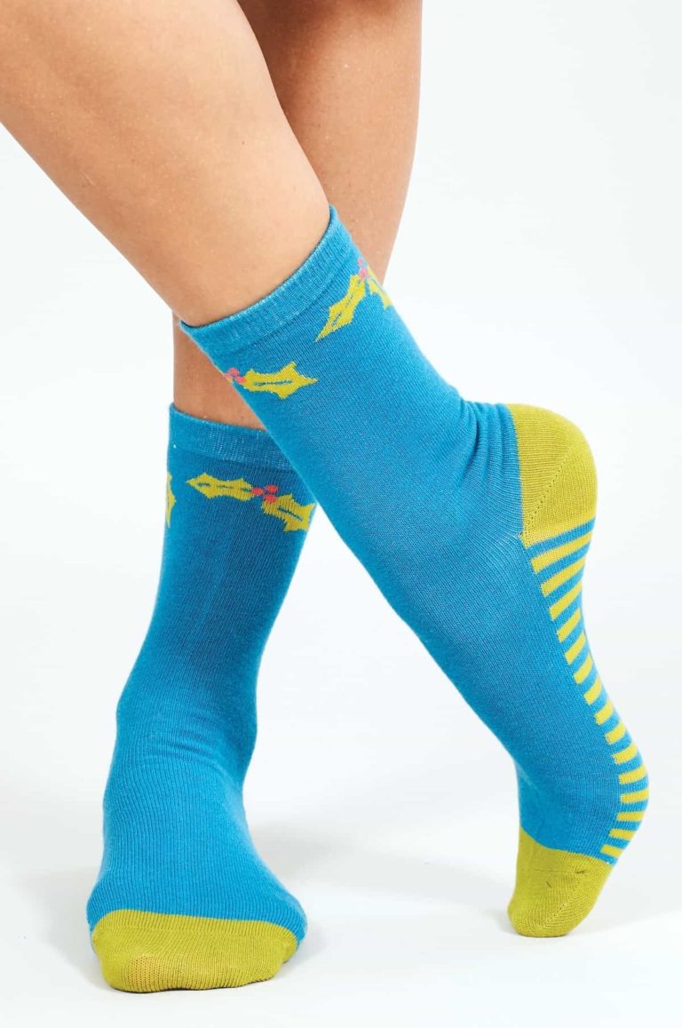 Nomads dámské ponožky z bio bavlny festive modré