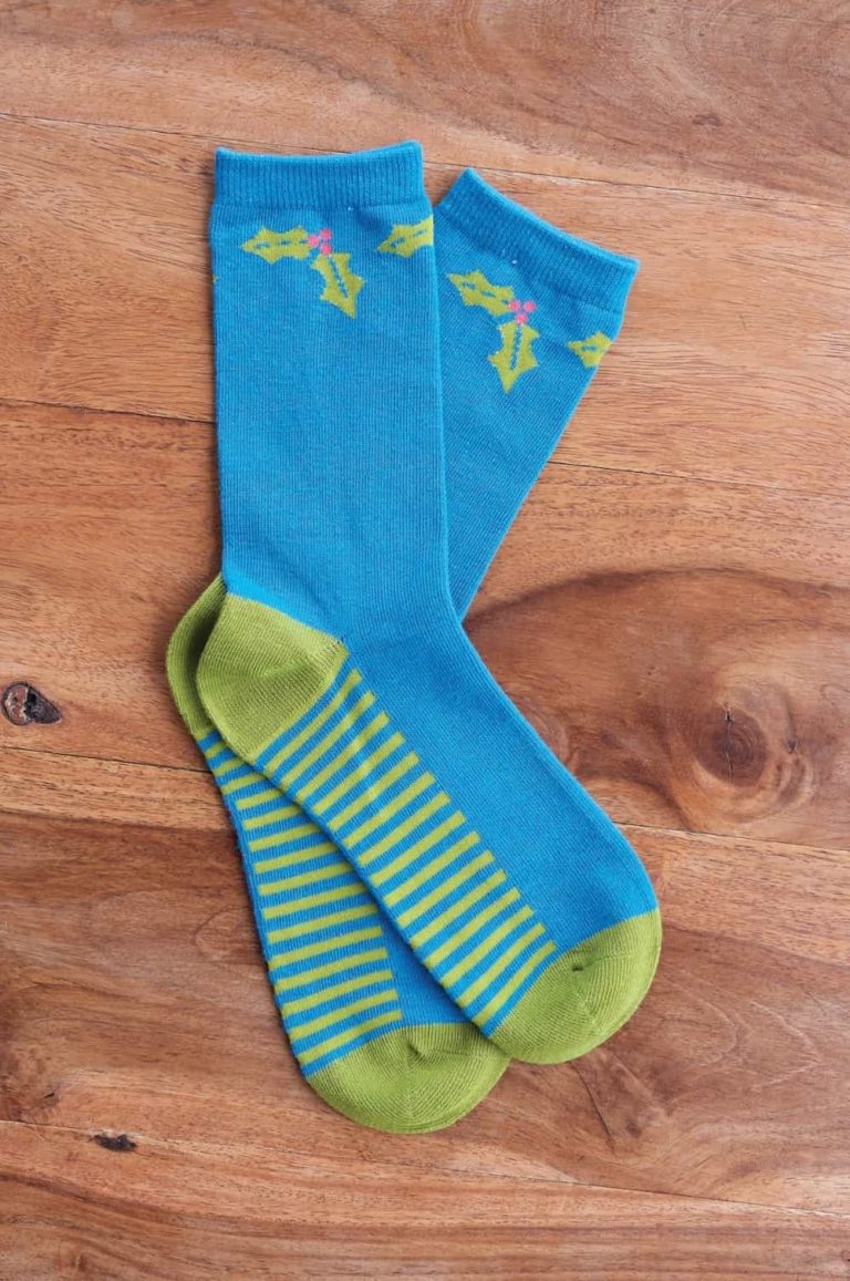 Nomads dámské ponožky z bio bavlny festive modré