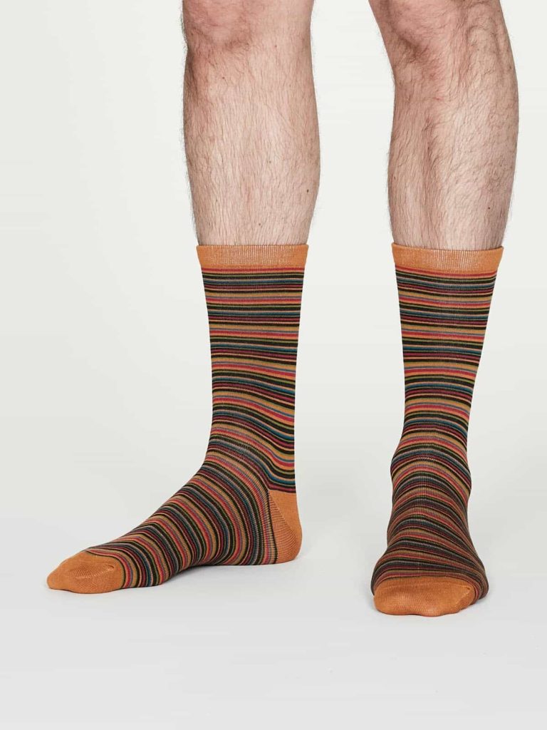 Thought pánské bambusové ponožky william oranžové