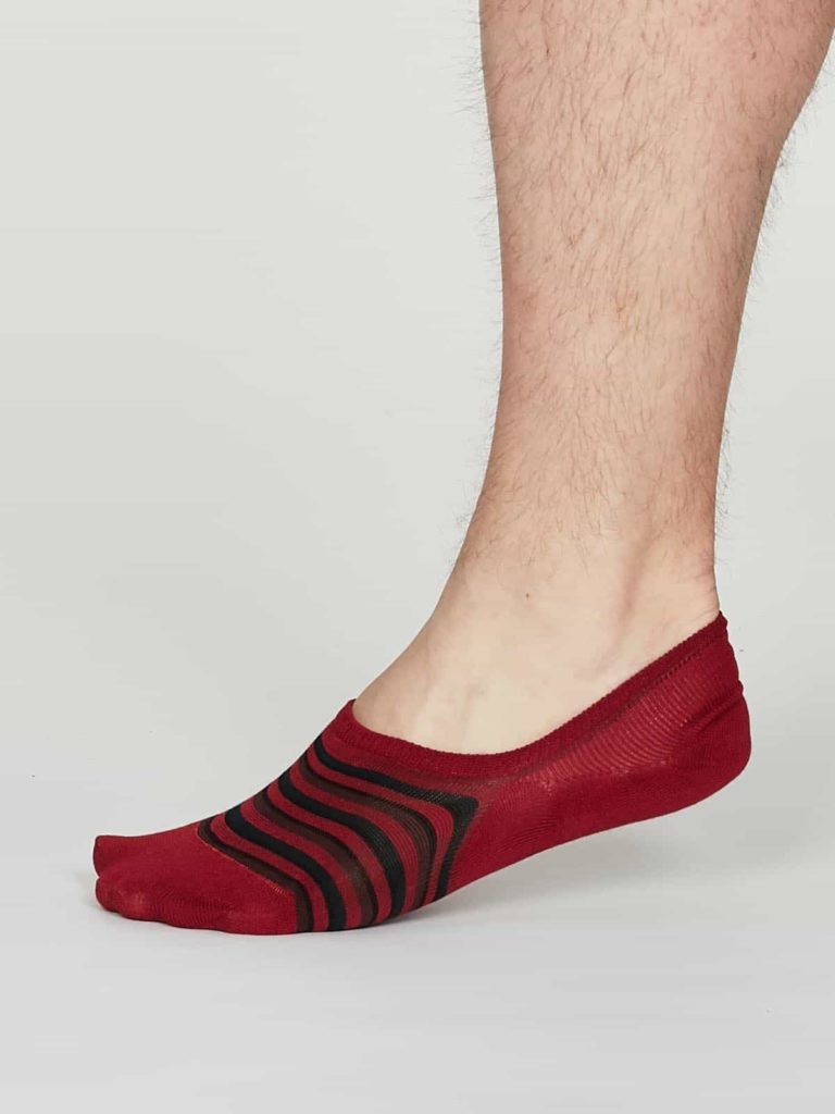 Thought pánské neviditelné ponožky elbert červené