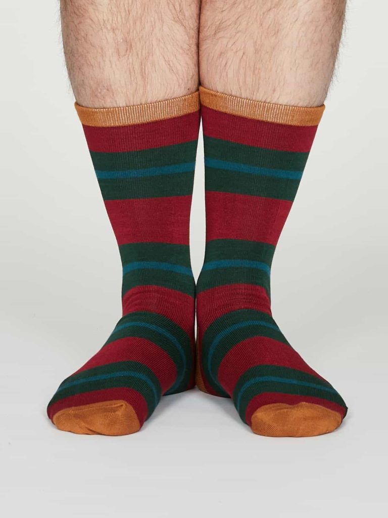 Thought pánské bambusové ponožky jacob červené