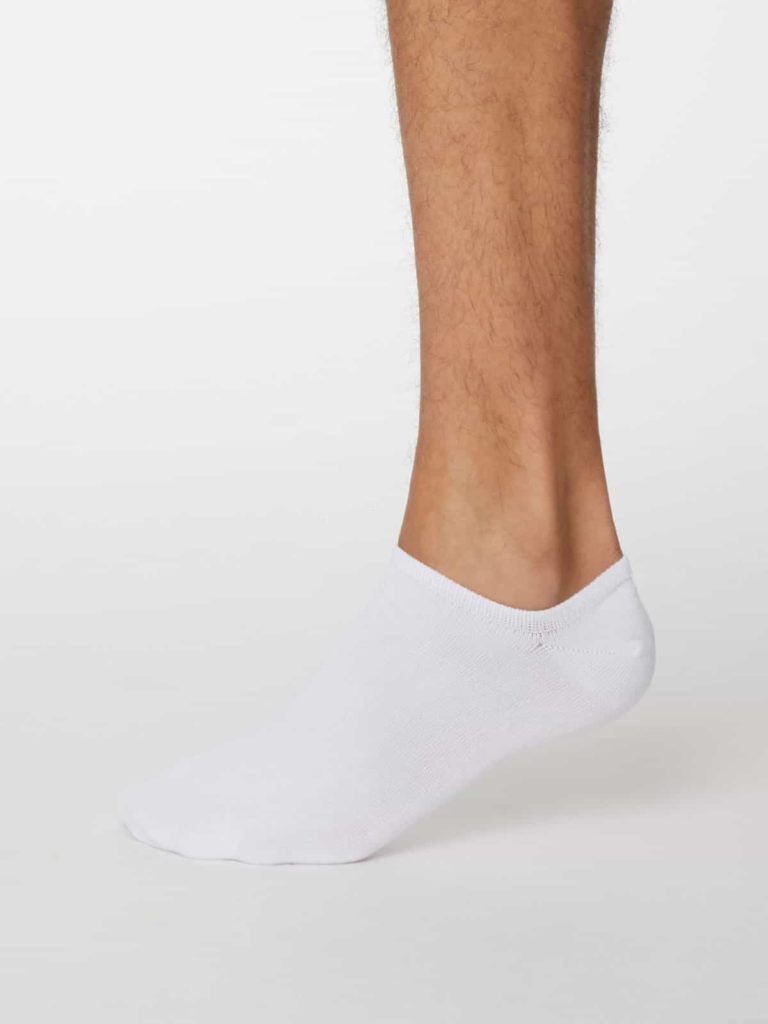 Thought pánské kotníkové ponožky ashley bílé