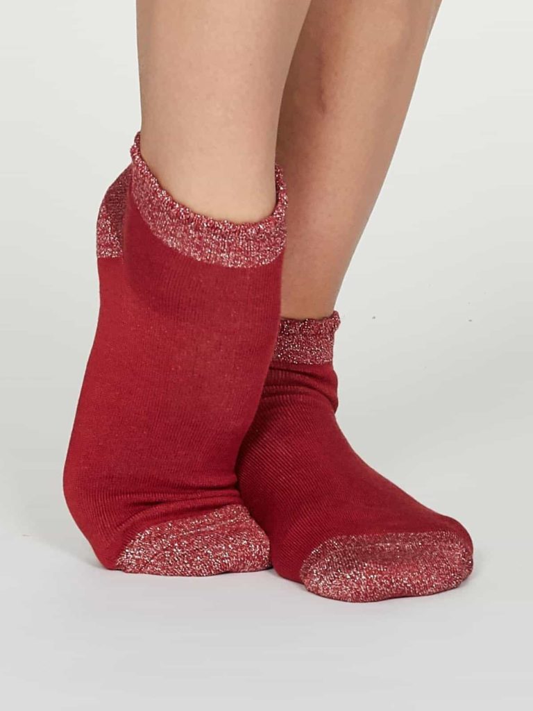 Thought dámské nízké ponožky glister červené