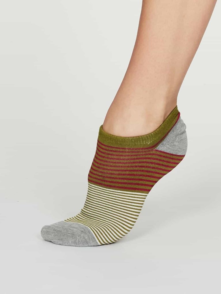 Thought dámské kotníkové ponožky agnes zelené