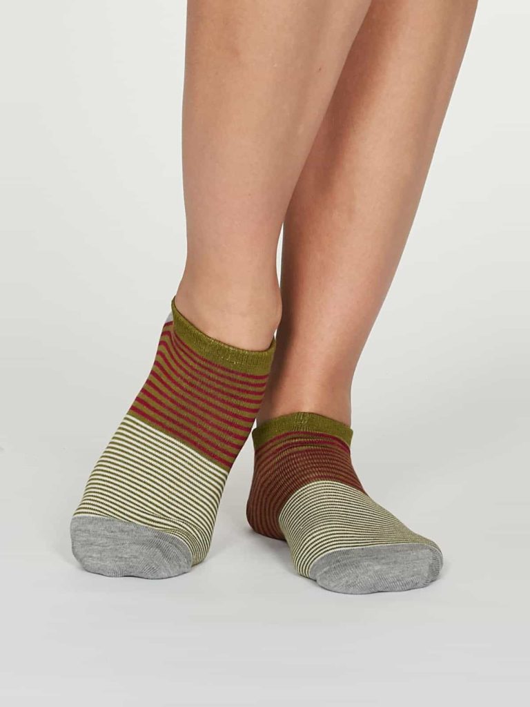 Thought dámské kotníkové ponožky agnes zelené