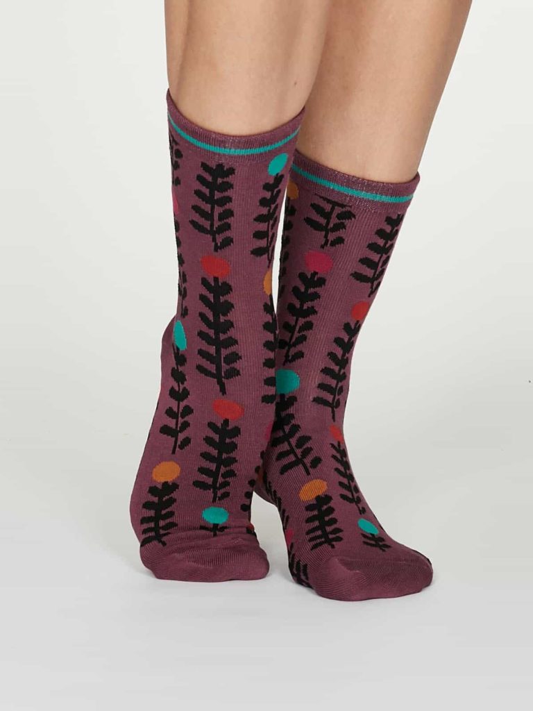 Thought dámské bambusové ponožky keira růžové