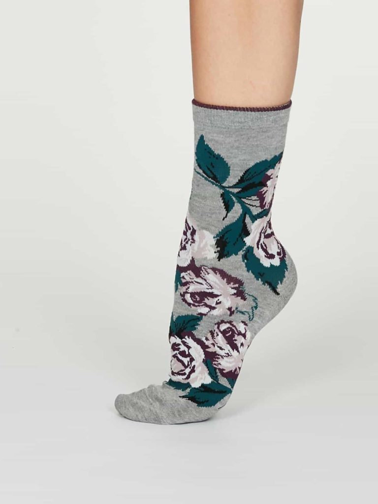 Thought dámské bambusové ponožky rosie šedé