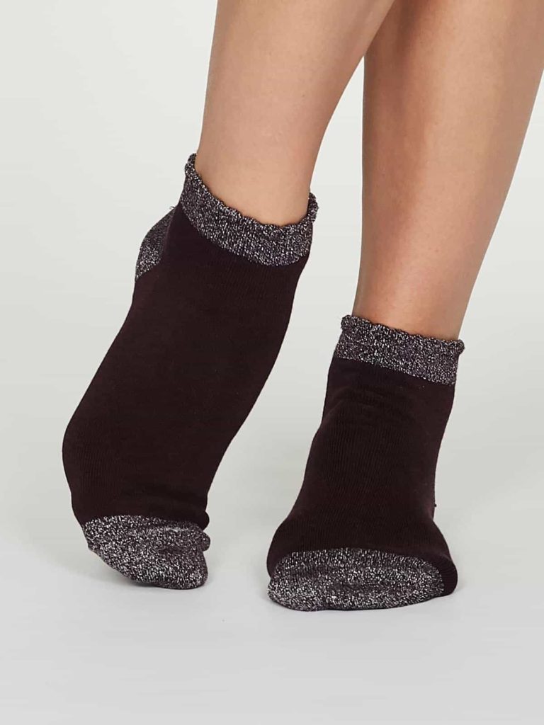 Thought dámské nízké ponožky glister fialové