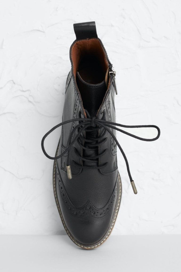 Seasalt Cornwall kožené boty conwenna černé
