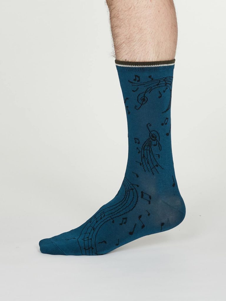Thought pánské bambusové ponožky wallace modré