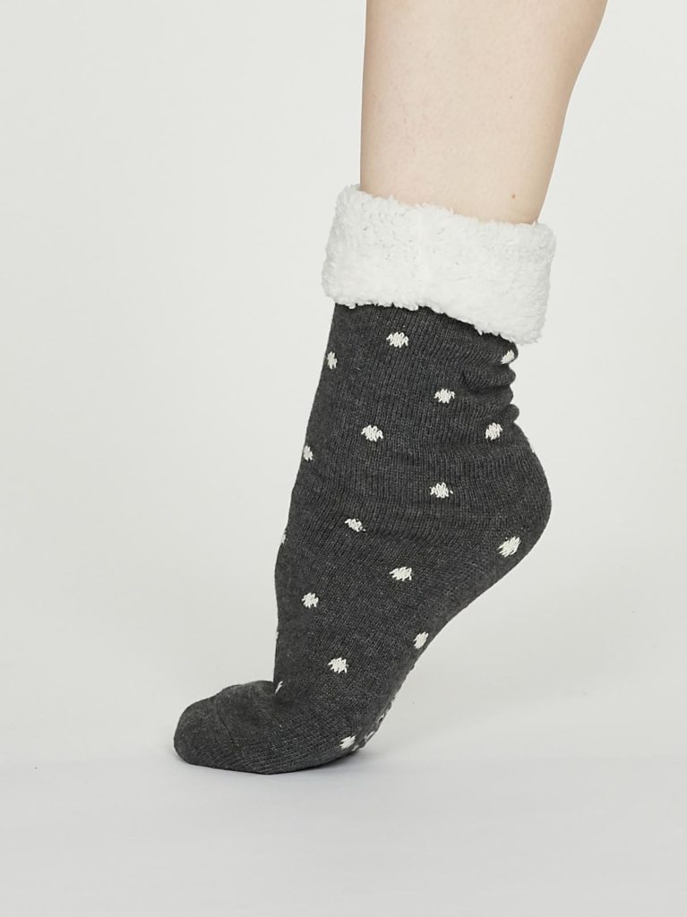 Thought dámské huňaté ponožky elizabeth šedé