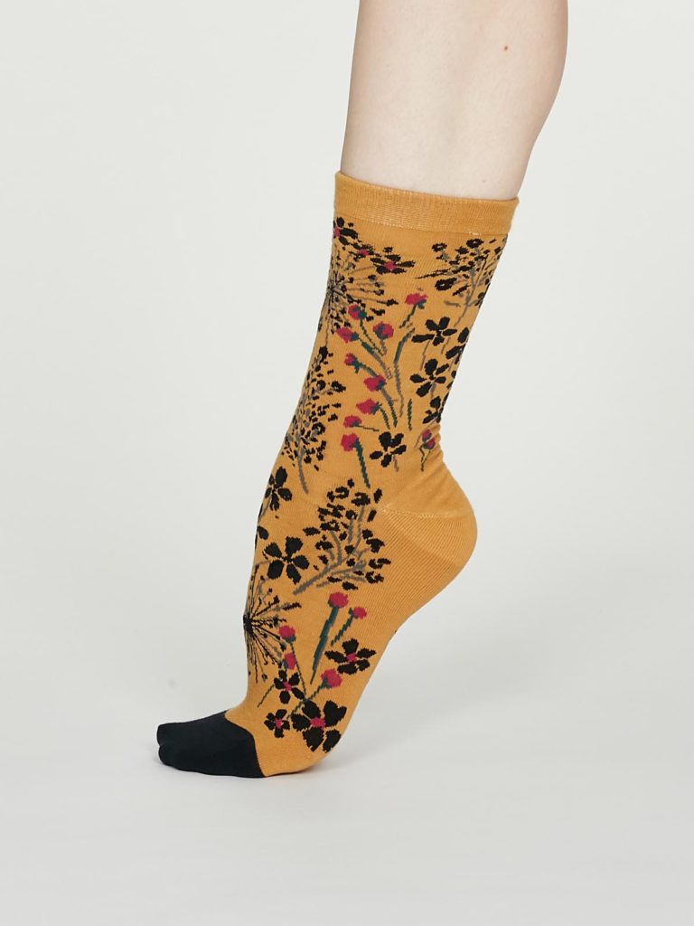 Thought dámské bavlněné ponožky amice žluté