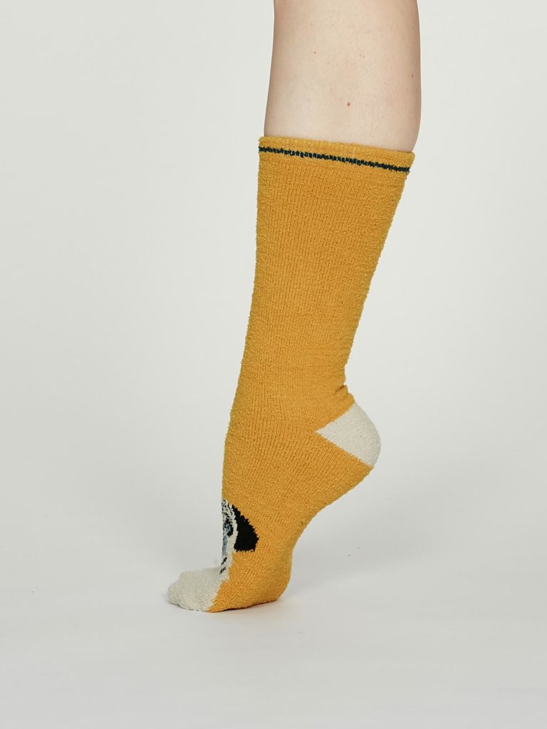 Thought dámské teplé ponožky rebecca žluté