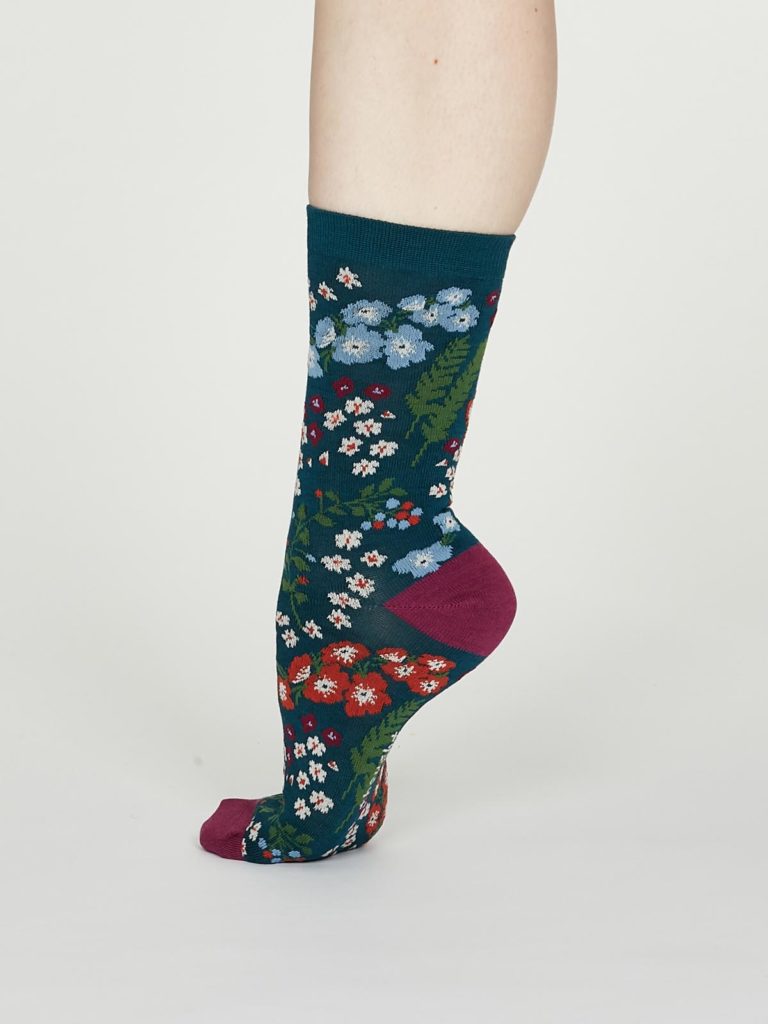 Thought dámské bambusové ponožky blossom zelené