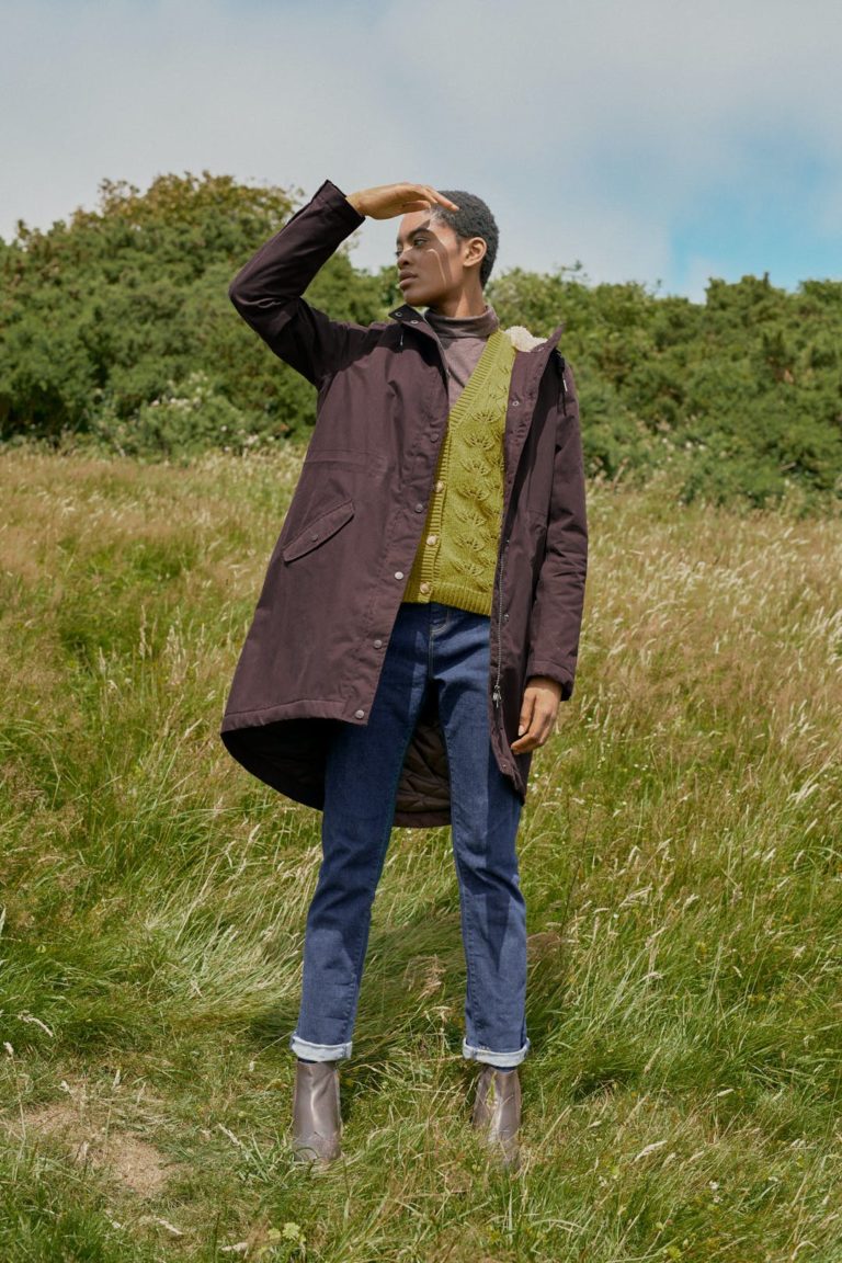 Seasalt Cornwall kabát plant hunter hnědý