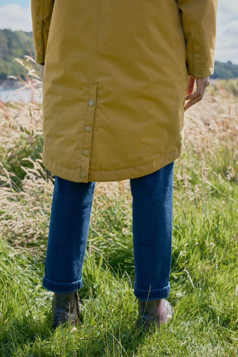 Seasalt Cornwall kabát plant hunter okrový