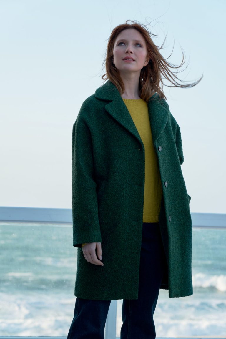 Seasalt Cornwall vněný kabát trenwheal zelený