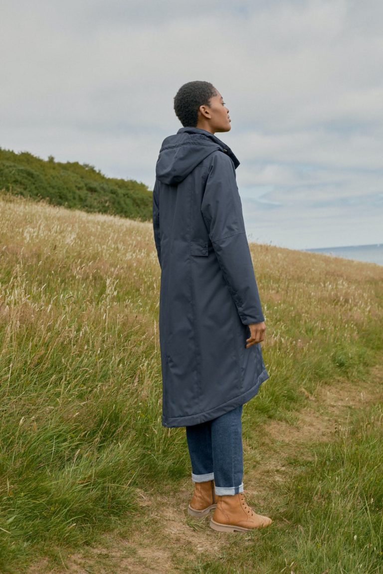 Seasalt Cornwall kabát janelle modrý