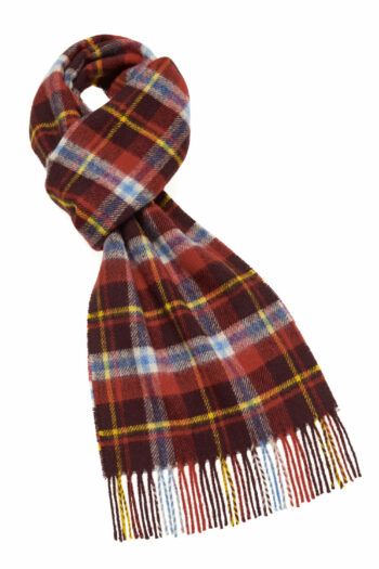 s ab lambswool country scarf durham red e