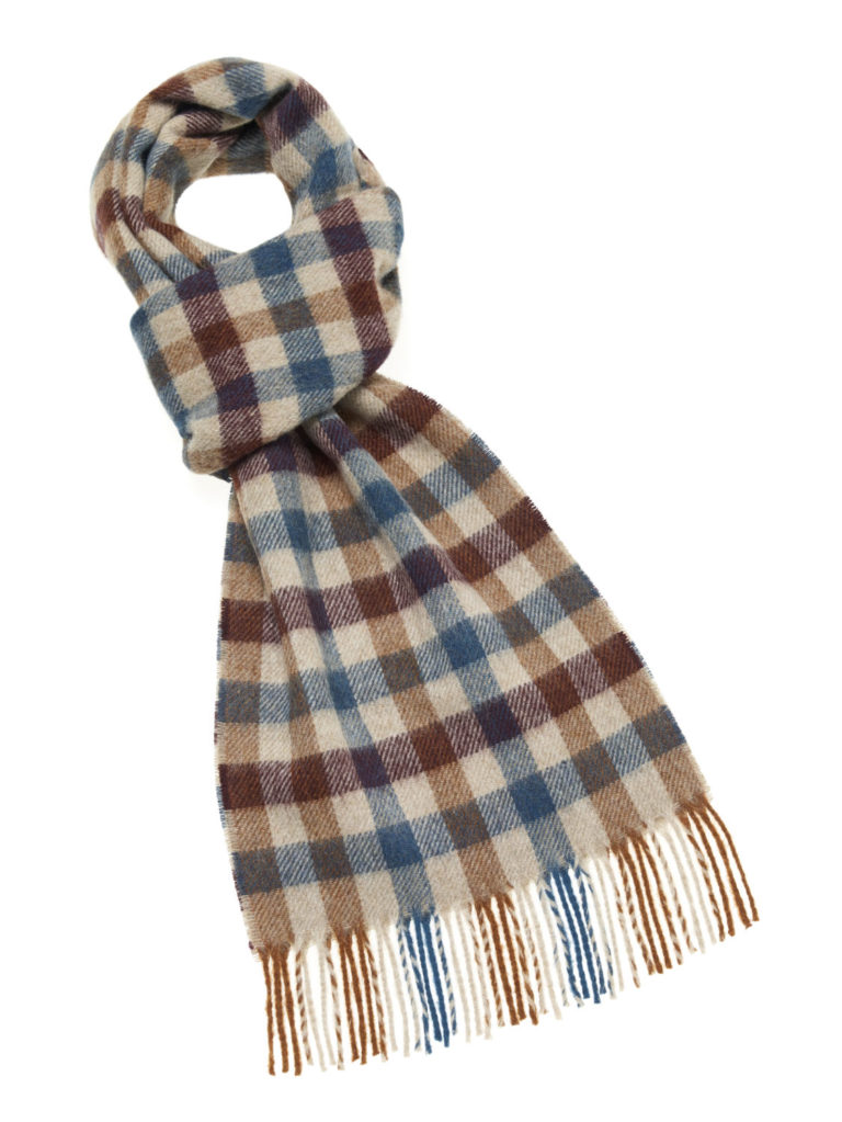 s d lambswool country scarf worcester rust e