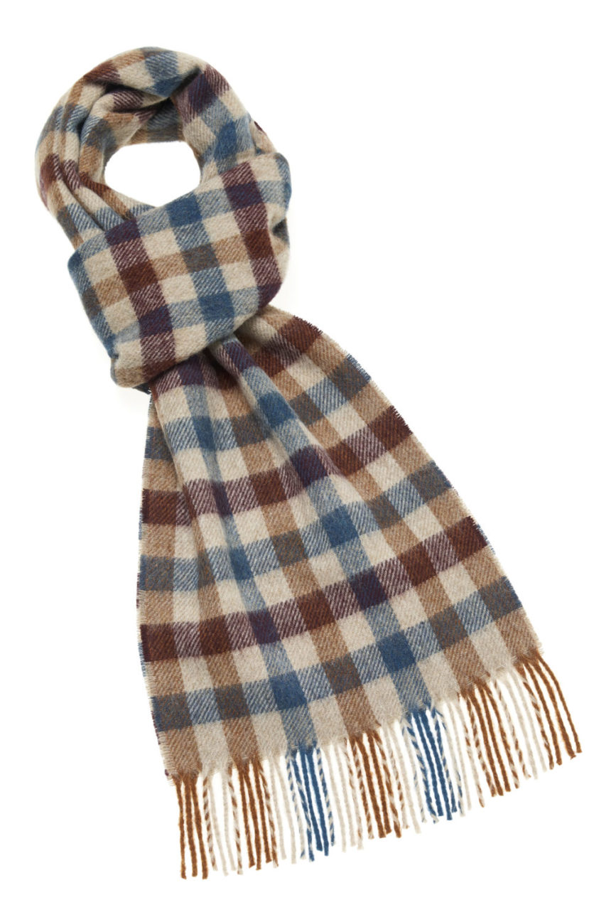 s d lambswool country scarf worcester rust e