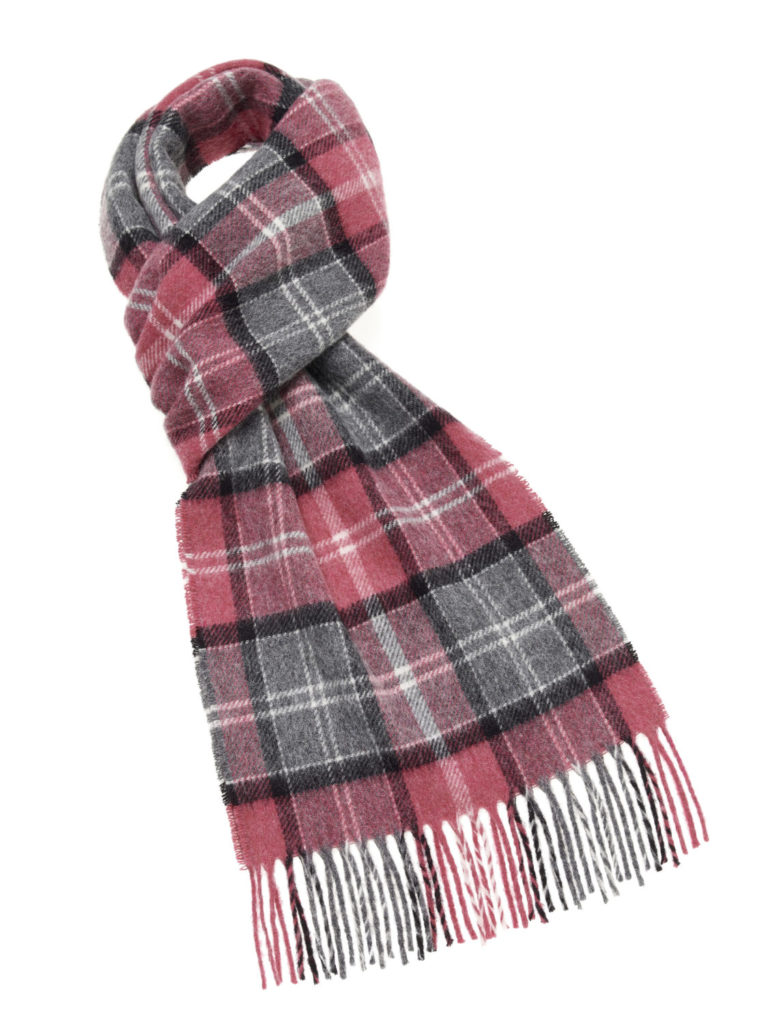s u lambswool country scarf hereford pink e