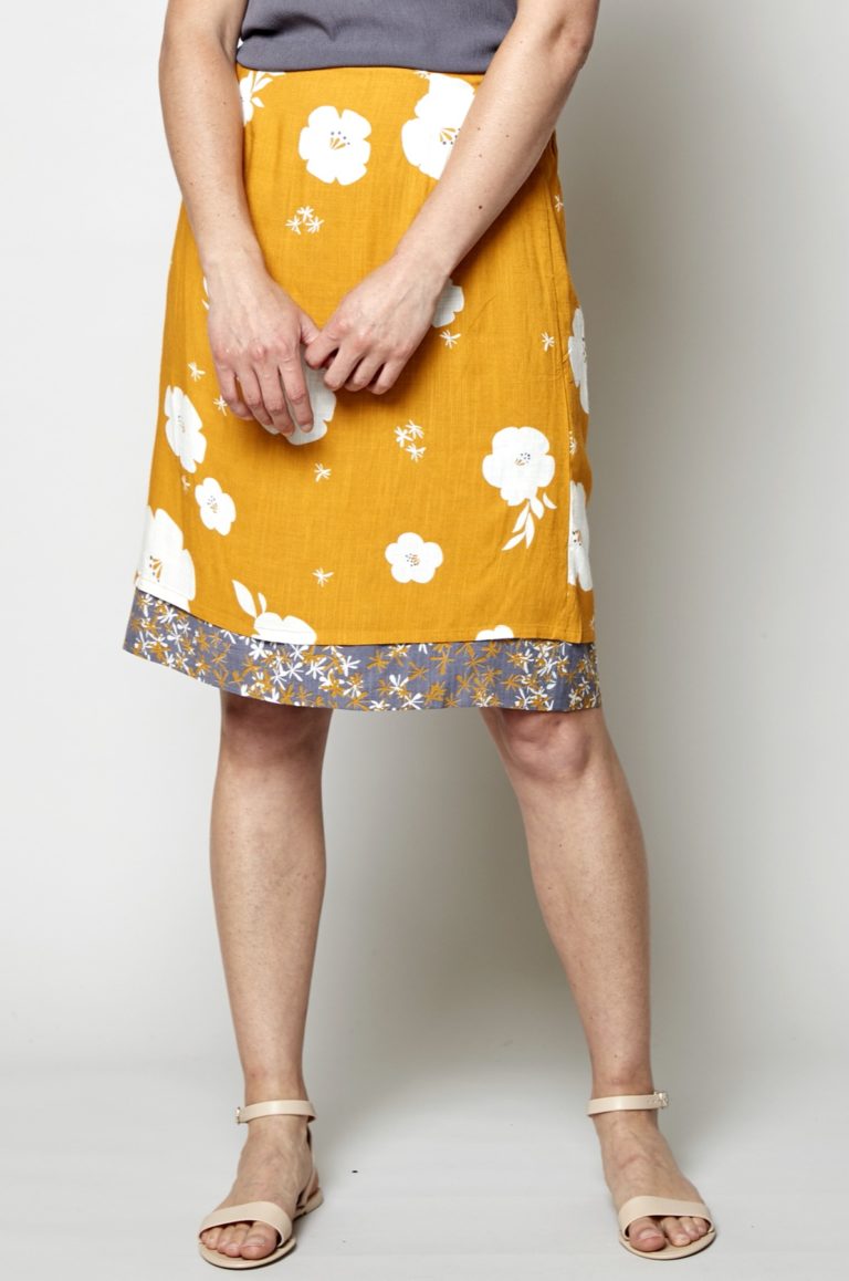 Nomads oboustranná sukně hibiscus žlutá