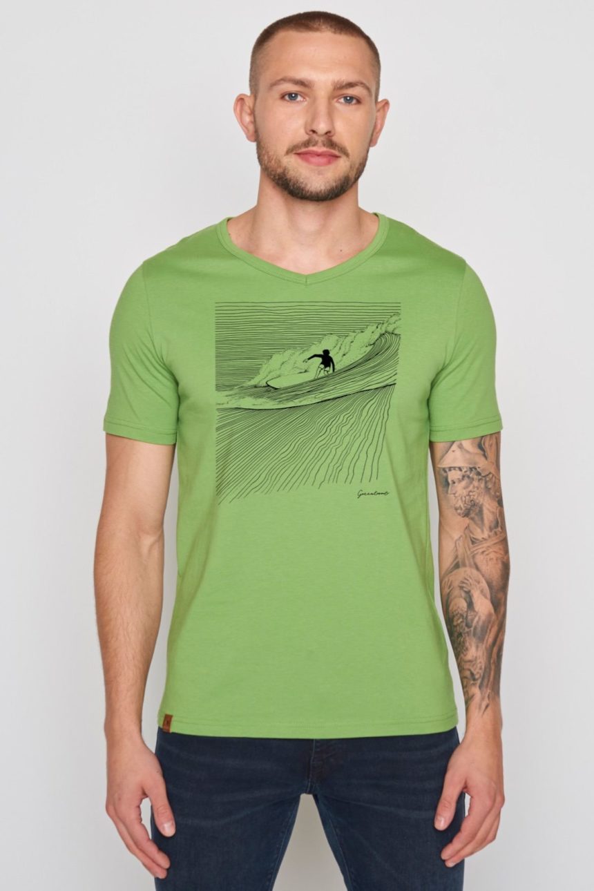 Greenbomb tričko nature surfer zelené