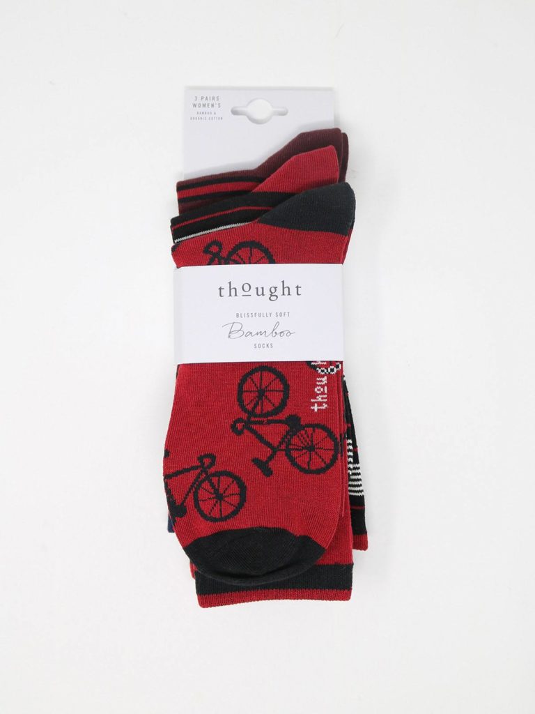 Thought dárkové trojbalení pánských ponožek jonathan bicycle